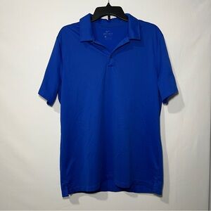 Nike Dry, Fit Polo Shirt, Size Large Blue Preowned In Good Condition